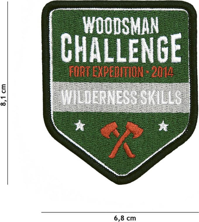 Embleem Stof Woodsman Challenge #23004