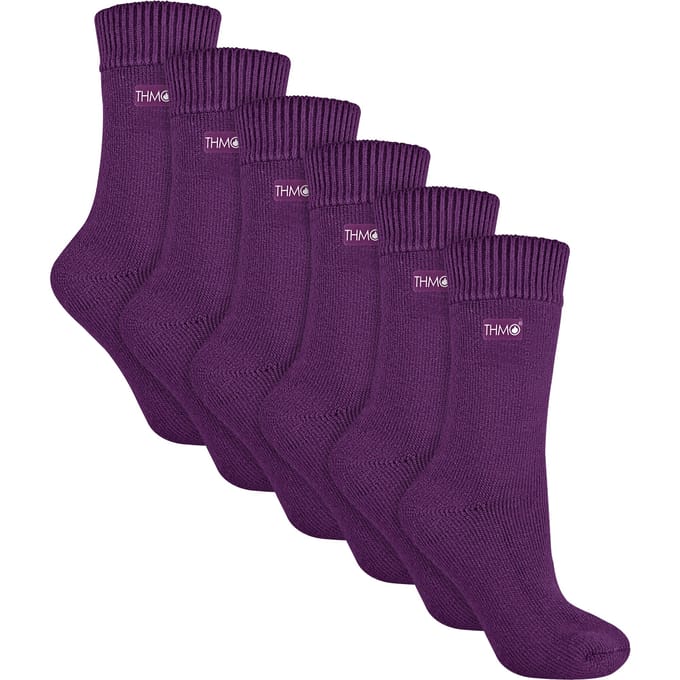 6 Paar Dames Zachte Ademend Thermo Sokken