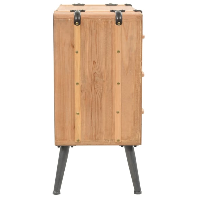 vidaXL - Ladekast - 91x35x73 - cm - massief - vurenhout