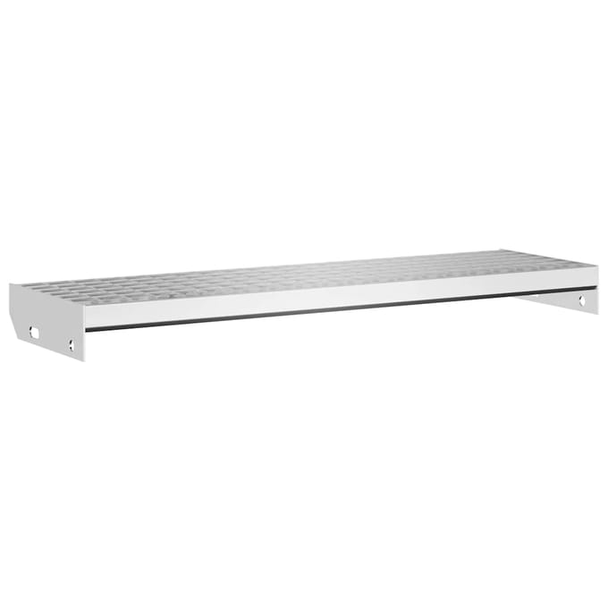 vidaXL - Traptrede - rooster - 80x24x7 - cm - gegalvaniseerd - staal