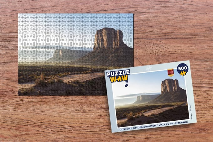 Puzzel Uitzicht op deMonument Valley in Amerika - Legpuzzel - Puzzel 500 stukjes