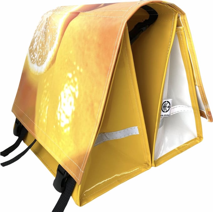 Du Baj large LUXE - Dubbele Fietstas - 45 l - Photo Citrus