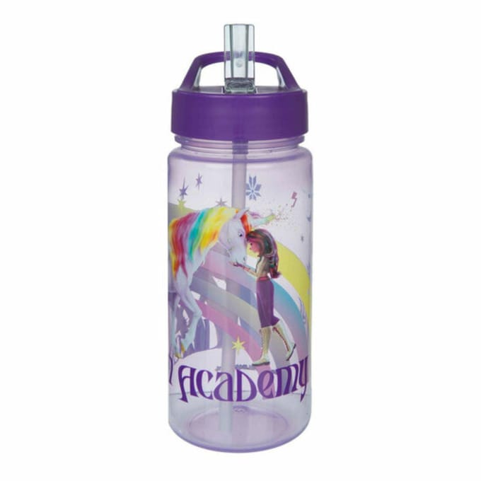 Unicorn Academy drinkbeker 500ml eenhoorn regenboog design.