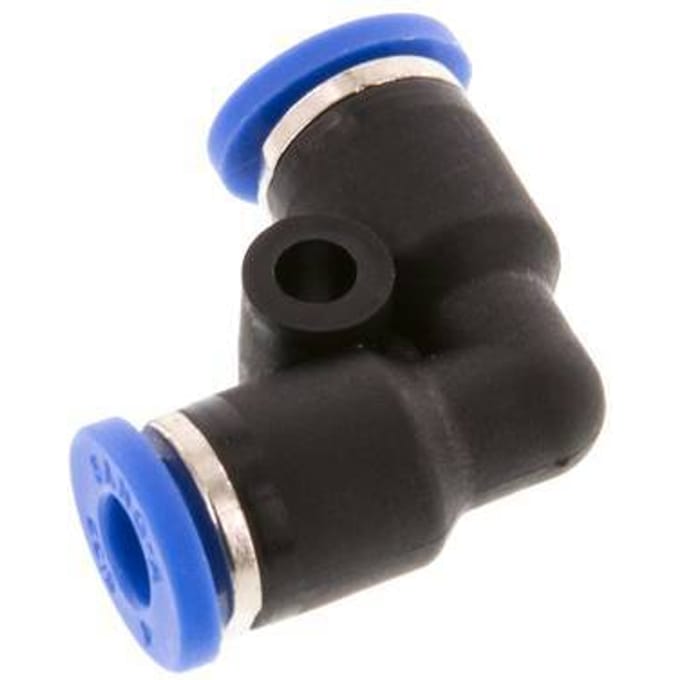 4mm 90 graden L-verbinding PA 66 Insteekfitting NBR [2 Stuks]