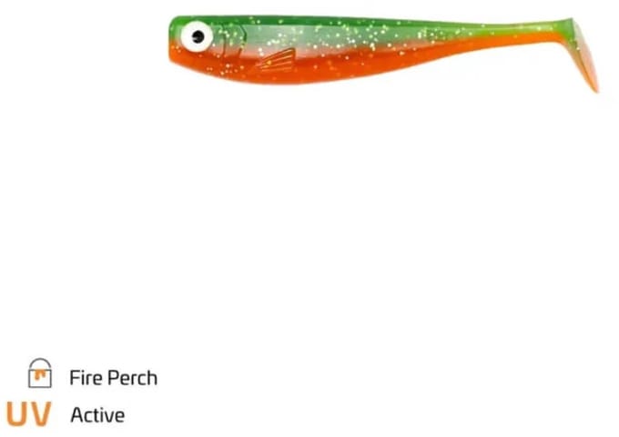 Zeck kunstaas Zander Gummi Fire Perch 9cm