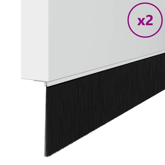vidaXL - Schroefbare - Deurborstelafdichtingen - 2 - st - Wit - 100 - cm