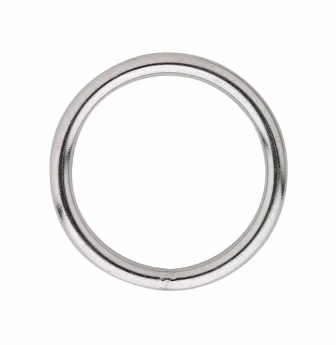 Gelaste ring 040-06 mm RVS AISI 316