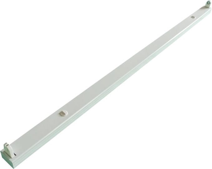 LED TL Armatuur T8 - Aigi Dybolo - 150cm Enkel - IP20 - Mat Wit - Staal