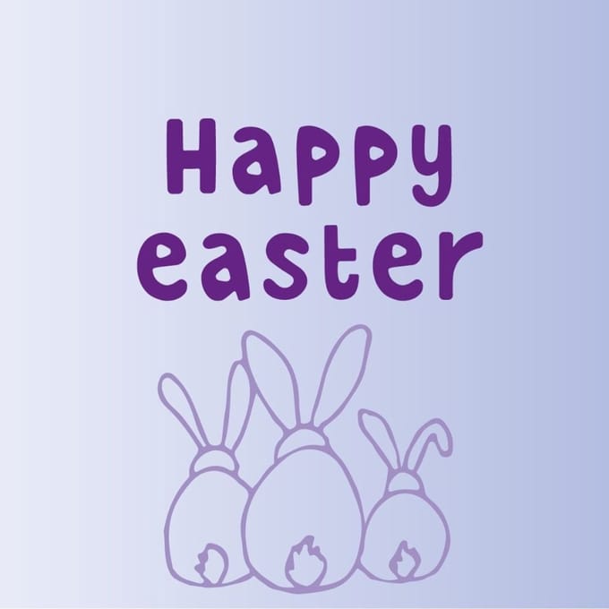 Tegeltje Happy easter