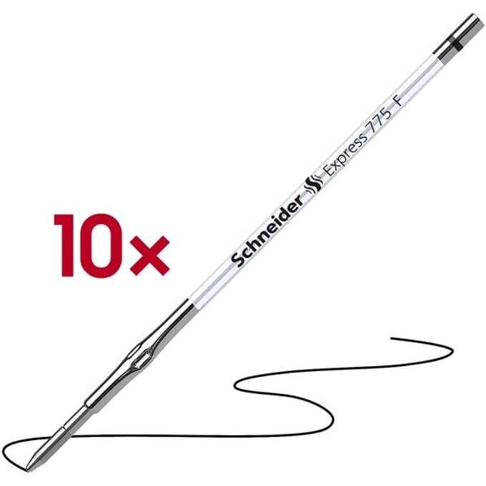 balpenvulling Schneider Express 775 M zwart doos met 10 stuks