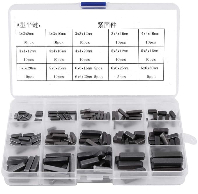 Dailygoody - 140-delige Sleutelset - RVS Parallel Sloten met Diverse Maten