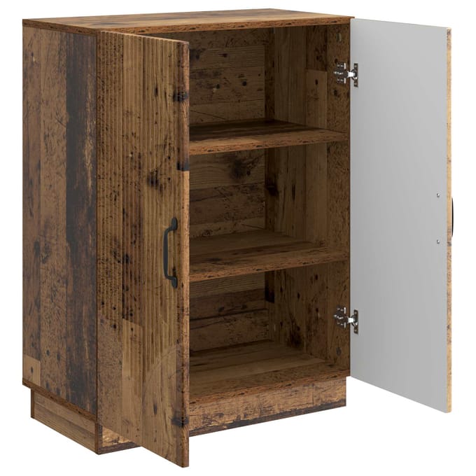 vidaXL - Dressoir - Oud - hout - 66 - x - 34,5 - x - 87 - cm - Bewerkt - hout