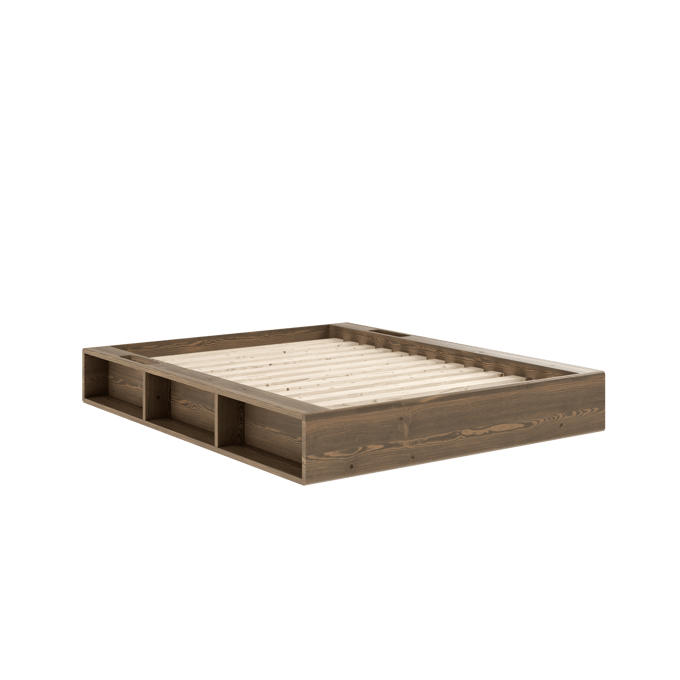 Karup Ziggy bed - 106 Carob brown lacquered - 140 x 200 cm