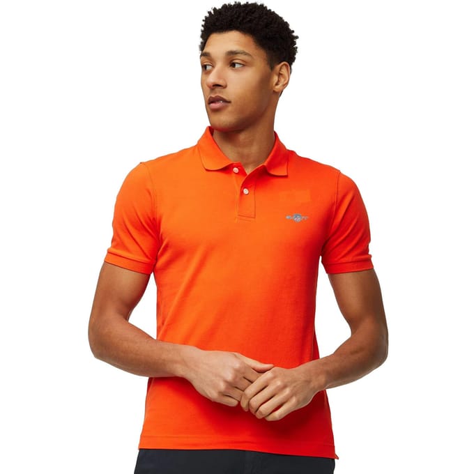 Gant heren poloshirt met korte mouwen in piqué