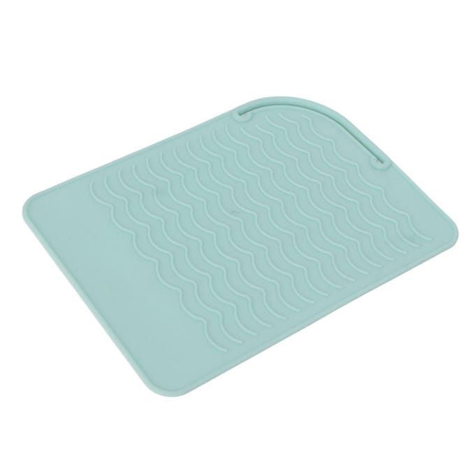Hitte-isolerende siliconen mat gegolfd patroon antislip flexibel hittebestendig mat groen