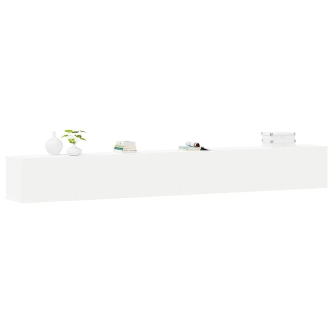 vidaXL - 3-delige - Tv-meubelset - bewerkt - hout - wit