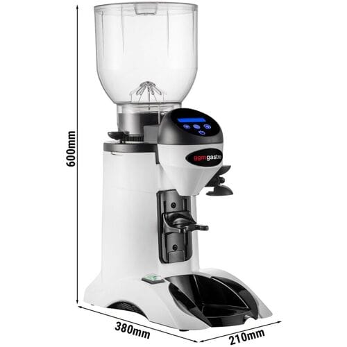 GGM Gastro Kaffeemühle - 2kg - 77dB - Mit automatischer Dosierung - Weiß Wit