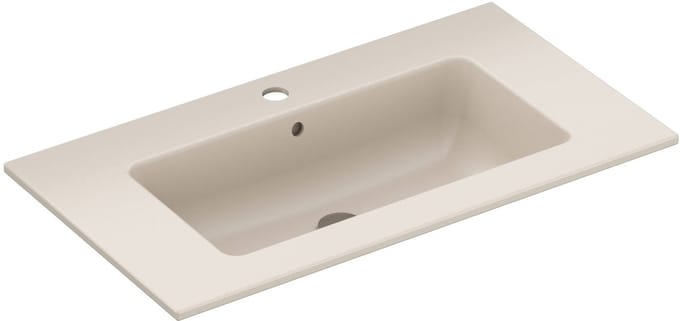 Ben Orrizon wastafel met 1 kraangat 82x46cm mat beige