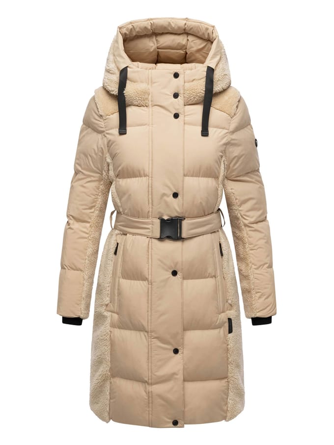 Navahoo dames wintermantel Funkelteddy – stijlvol, warm & modern