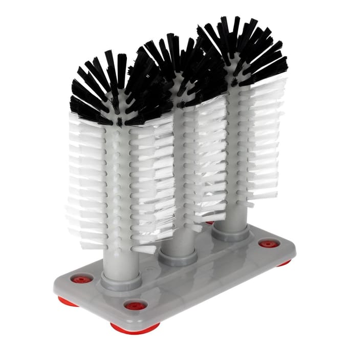 Jantex Spoelborstel - 3 Borstels - Voor glazen van max. 16cm hoog