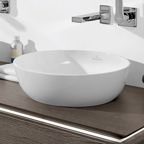 Villeroy & Boch Artis opzetwastafel - rond Ø43cm - zonder overloop ceramic+ wit