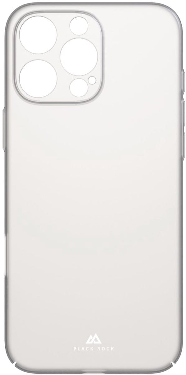 Black rock hoesje geschikt voor Iphone16 Pro Max - Ultra thin iced cover - Transparant