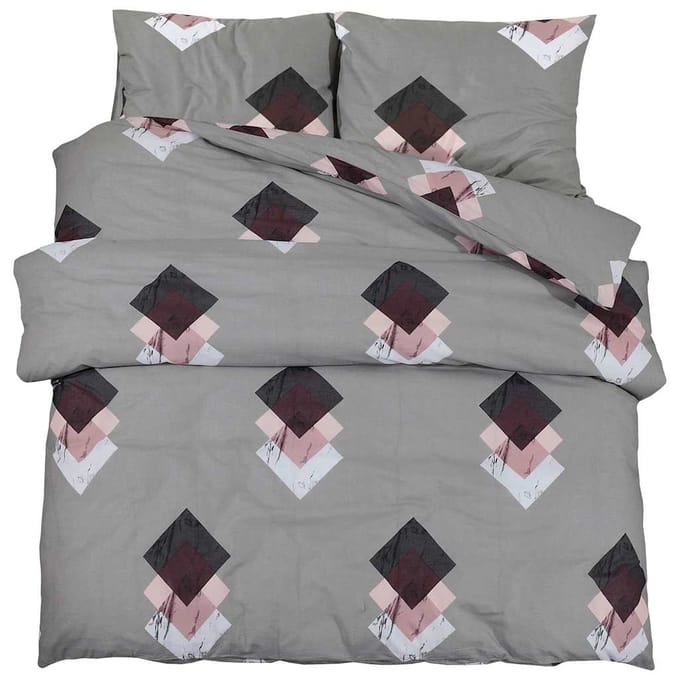 vidaXL - Dekbedovertrekset - 200x200 - cm - katoen - meerkleurig