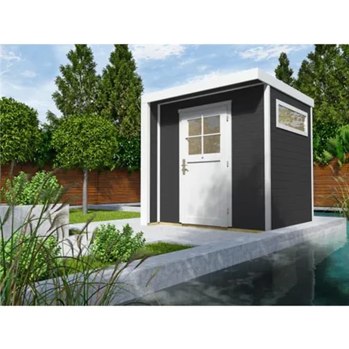 Weka Tuinhuis 262 Riva - Antraciet - 218x209cm