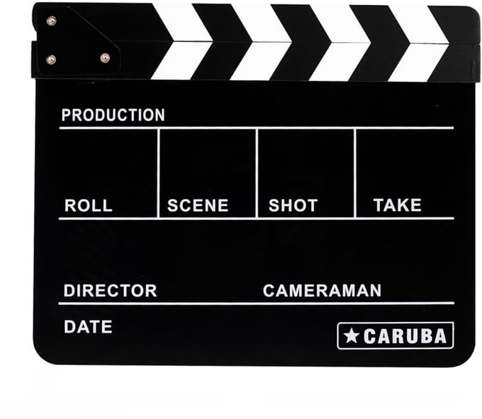 Caruba Professionele Director Clapper Black/BW (whiteboard stift)