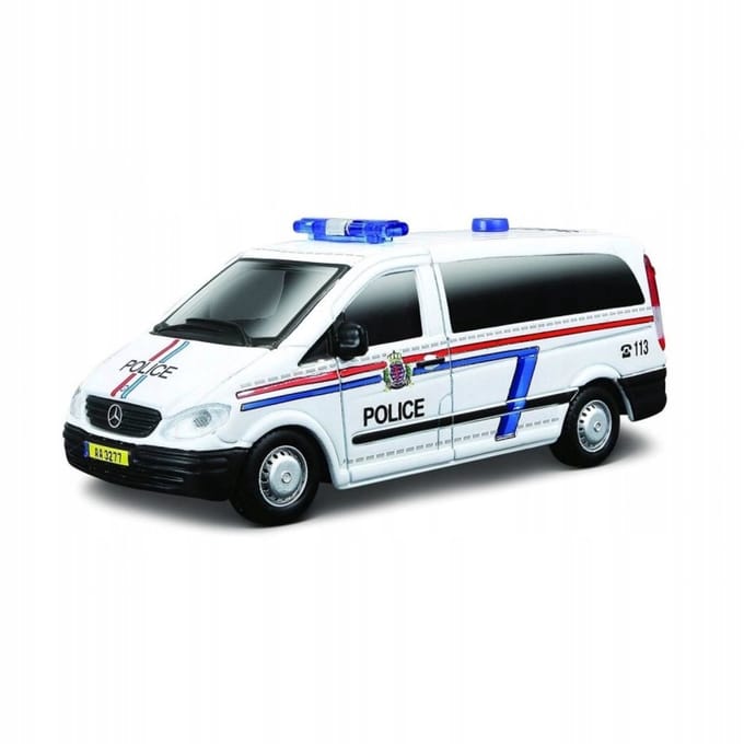 Bburago Mercedes-Benz Vito Politie Modelauto 1:50