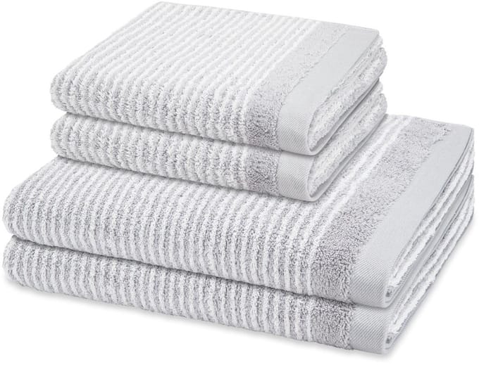 Ross Sonstiges 2 X handdoek 2 X douchehanddoek - in set 4 pack Stripes