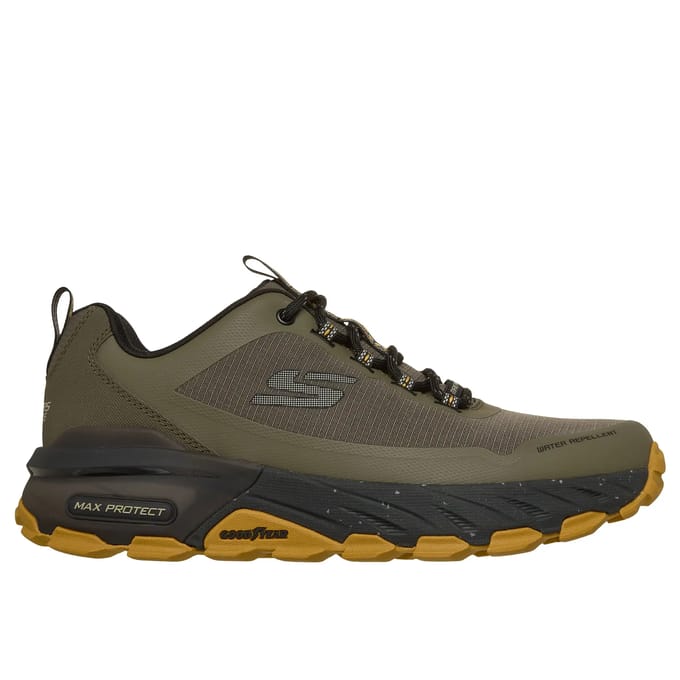 Skechers max protect promote track in de kleur groen.