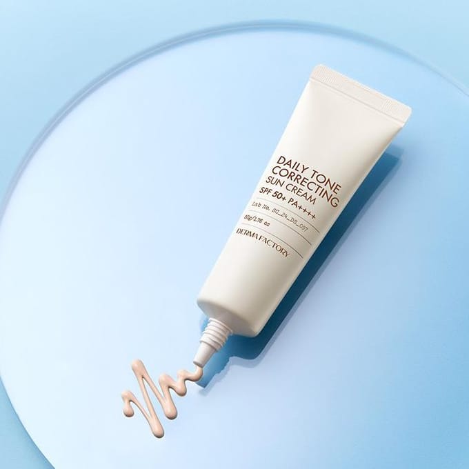 [DERMA FACTORY] Daily Tone Correcting Sun Cream SPF 50+ PA++++ 50g white