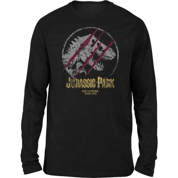 Jurassic Park Lost Control Unisex Long Sleeved T-Shirt - Zwart - S