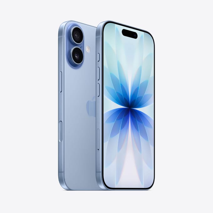 Apple iPhone 17 (Version Chine) - Double SIM, pas d'eSIM, 8+256 Go bleu