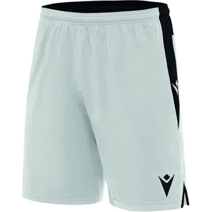 Macron Tempel Short Kinderen - Wit / Zwart | Maat: 7-8 Y