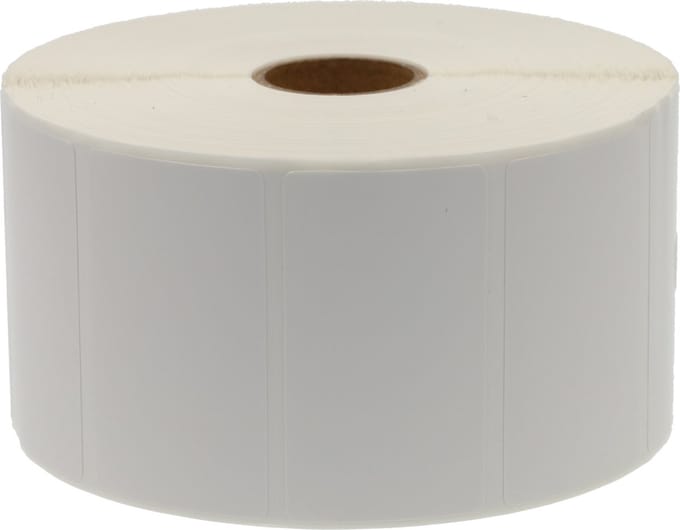 Dappaz - Zebra Labels 57 x 32 mm Compatible - 2100 Etiketten - Kern 25 mm - Wit Permanent 800262-125 - 1 stuks