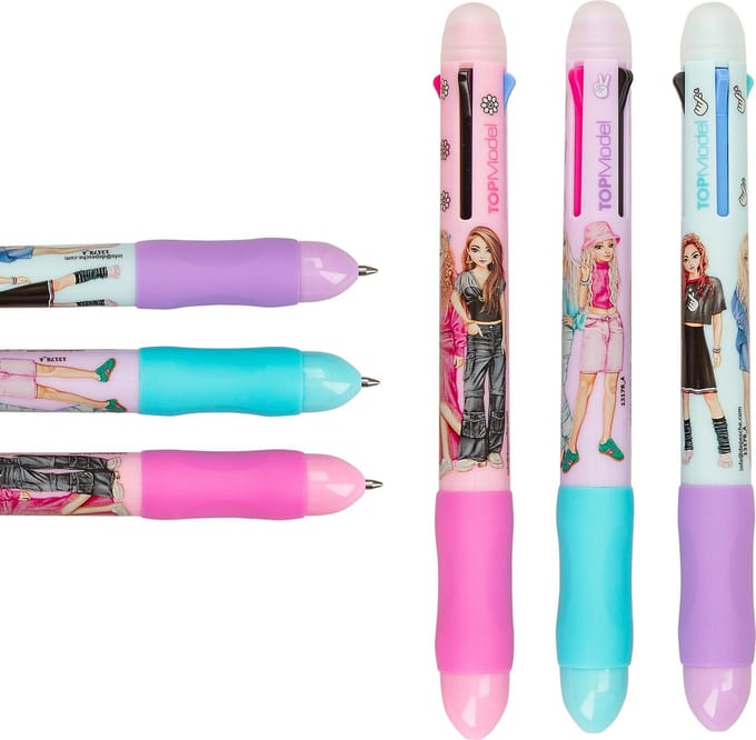 Top Model TOPModel uitgumbare gelpen met 4 kleuren Schrijfgerief
