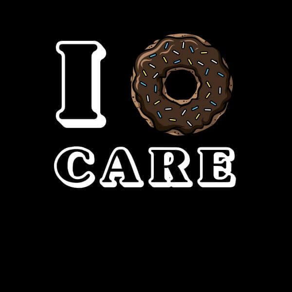 I Donut Care Women's T-Shirt - Black - 3XL
