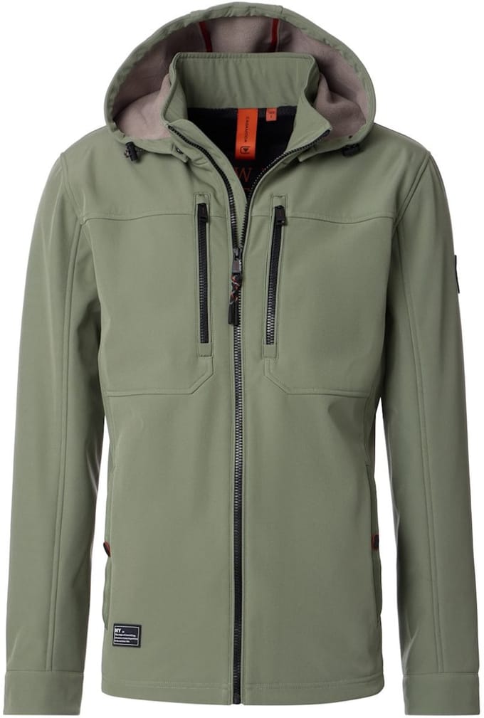 Casa Moda Softshell Jas Met Stretch En Afneembare Capuchon - M
