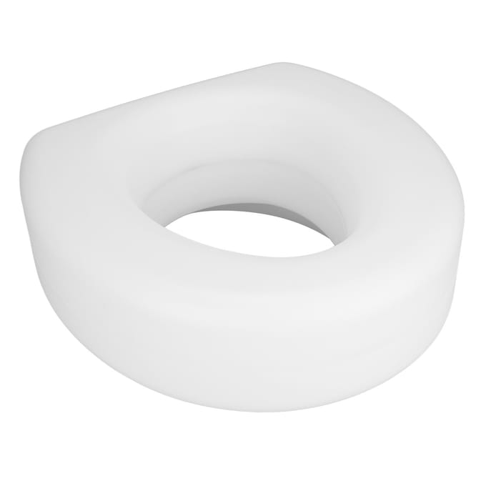Verhoogde Toiletbril Eenvoudige Verhoogde Handicap Toiletbril Toiletbrilverhoger voor Ouderen Gehandicapten white