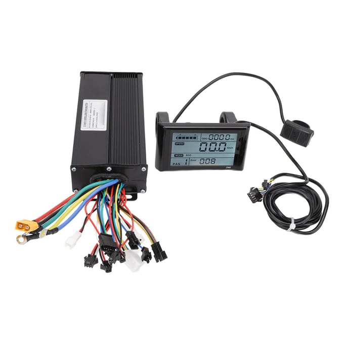Elektrische Fiets Ombouwset 36V 48V 52V 40A Sinusgolf Borstelloze Controller en S900 LCD-display black