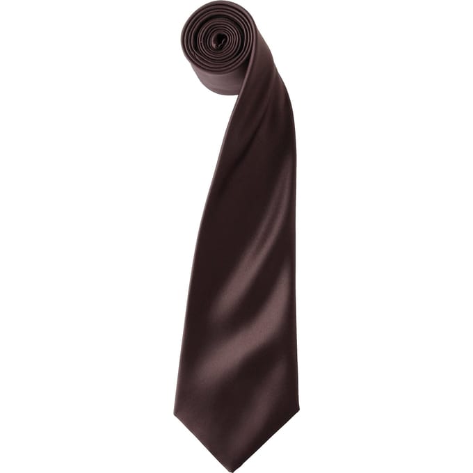 Premier Herensatineband (Smalblad) (Bruin)