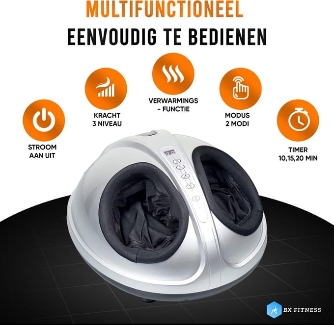 Electric Foot Massager - BX Fitness®-Zilver