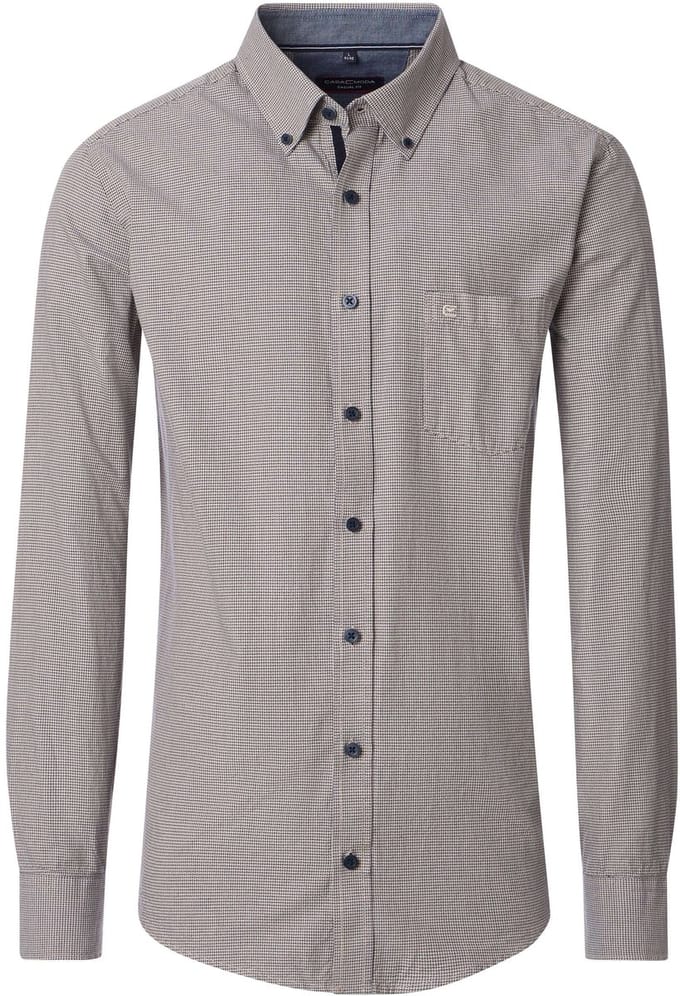 CASA MODA Sport casual fit overhemd - dobby - - Strijkvriendelijk - Boordmaat: 43 - 44