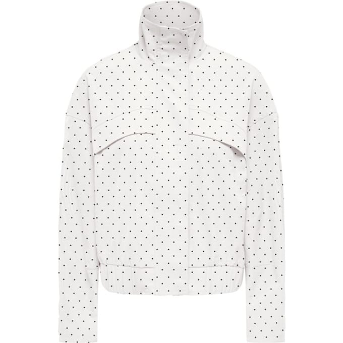 Jacqueline de Yong Jas Jdynaomi L/s Jacket Wvn Exp 15381452 Cloud Dancer/black Dots Dames Maat - M