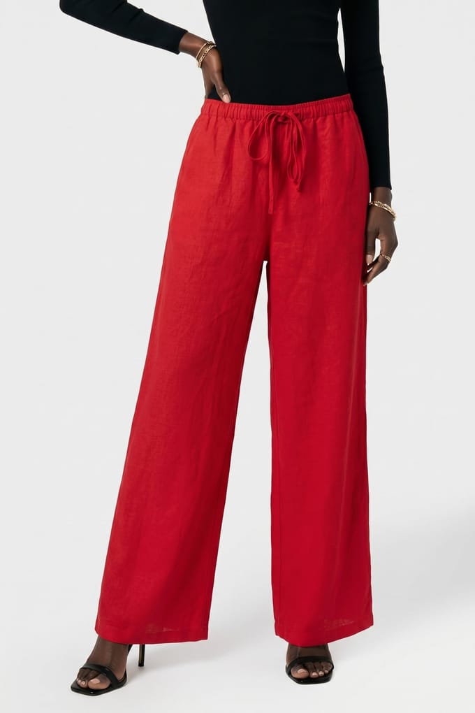 & Other Stories Thalia Trousers Red Größe: 34 | Ausgestellte Hosen Outlet | Damen | Rot