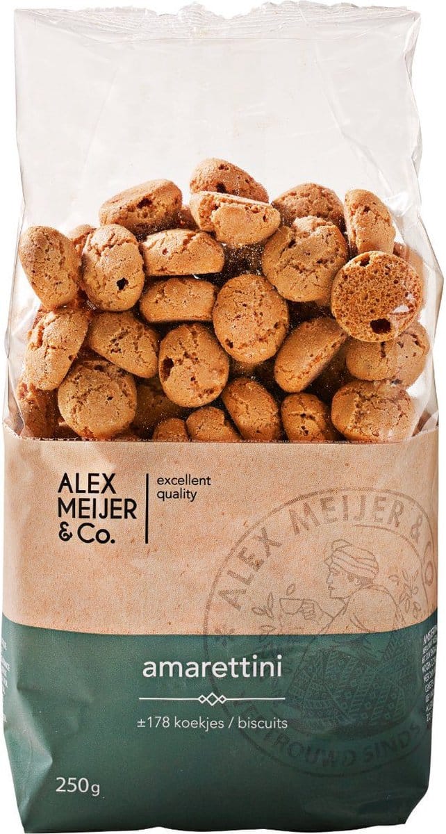 Alex Meijer - Amarettini Koek - Zak 250 Gram
