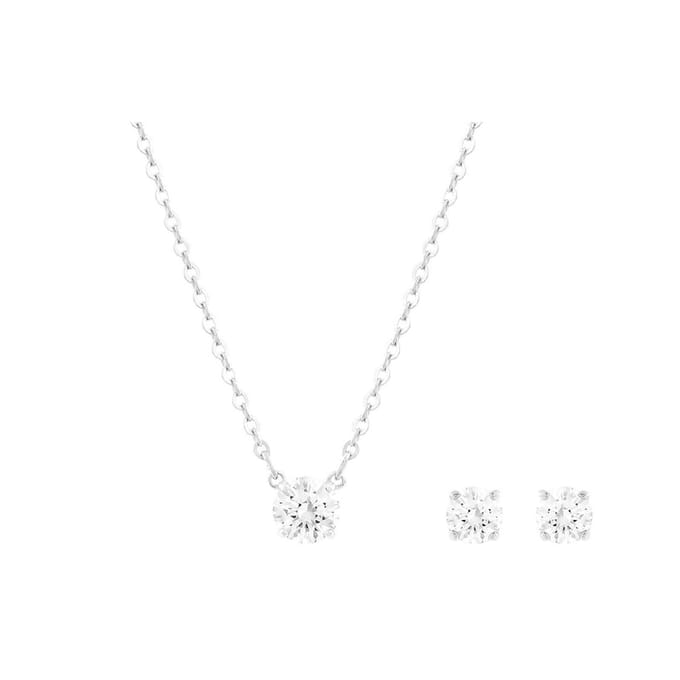 Swarovski Attract Minimalistische Sieraden Set Ketting Dames sieraden 5143626 Box (Random Color) white