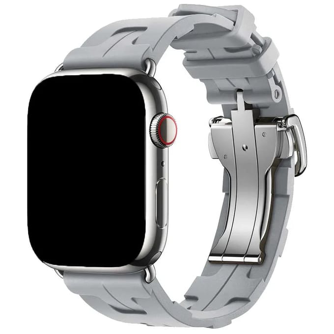 2+1 | Apple Watch Bandje Kilim - Siliconen - Grijs